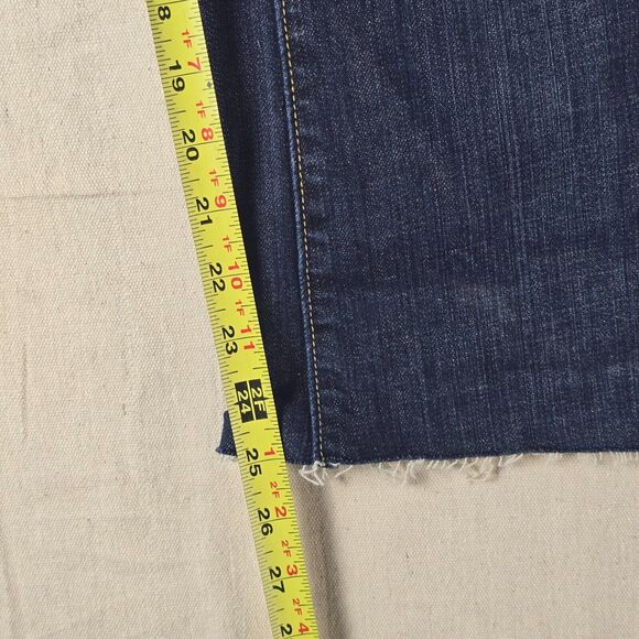 GAP 1969 Vintage Boot Cut Stretch Jeans - Women’s Size 2R, Dark Wash, Distressed - Picture 8 of 16